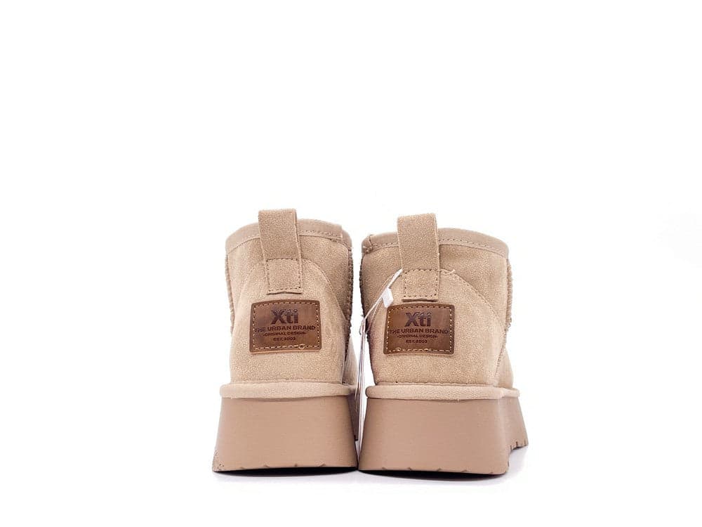 XTI Stivaletto donna platform beige in Stivali Calzature Durello - Agna, commercioVirtuoso.it