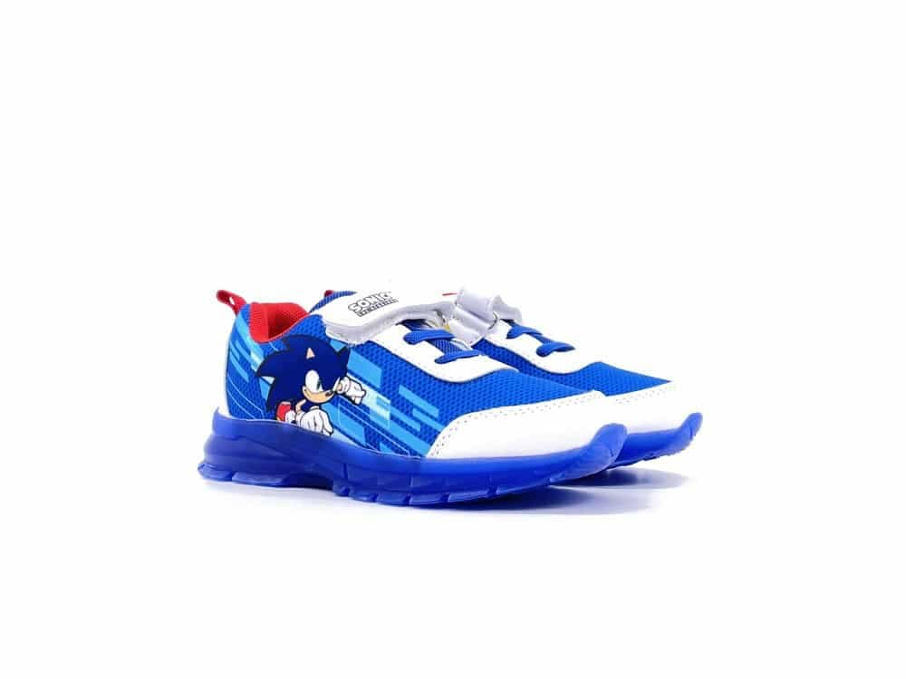 SONIC The Hedgehog Sneaker bambino Bianco e Cobalto in Sneaker casual Calzature Durello - Agna, commercioVirtuoso.it