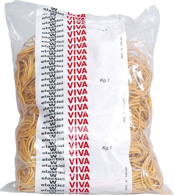 ELASTICO GOMMA GIALLO D30 SACCO DA 1KG