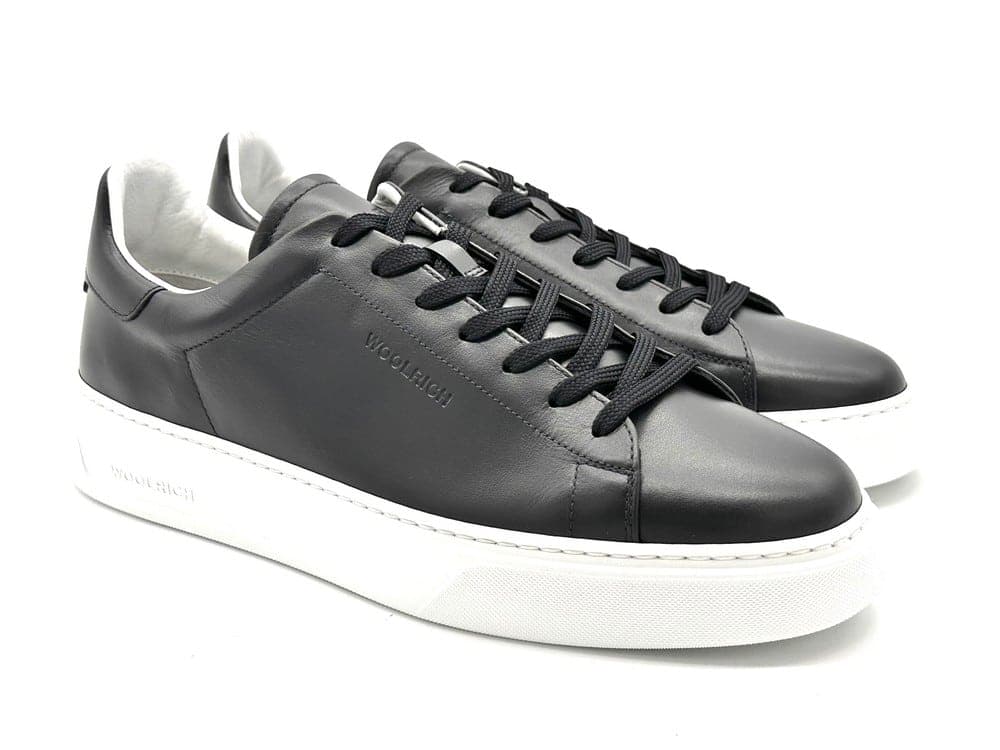 WOOLRICH Sneaker uomo in pelle blu in Sneaker casual Calzature Durello - Agna, commercioVirtuoso.it