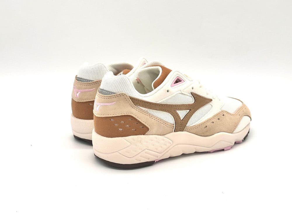 MIZUNO Sneaker donna Sportstyle Contender bianco beige e marrone in Sneaker casual Calzature Durello - Agna, commercioVirtuoso.it