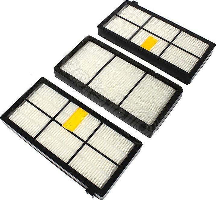 FILTRO HEPA RETTANGOLARE ASPIRAPOLVERE IROBOT SERIE 800-900- PZ 3 - AT 00802400 in prodotto EuroStore07 - Alatri, commercioVirtuoso.it
