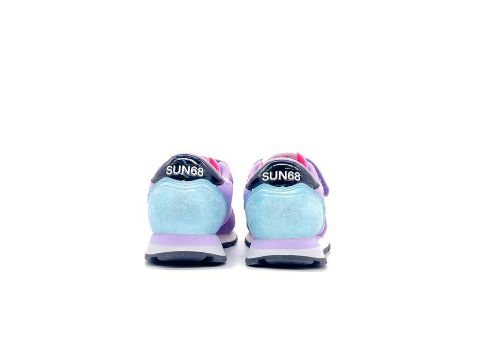 SUN68 Sneaker Bambina Girl's Stargirl Glitter Logo Lilla in Sneaker casual Calzature Durello - Agna, commercioVirtuoso.it