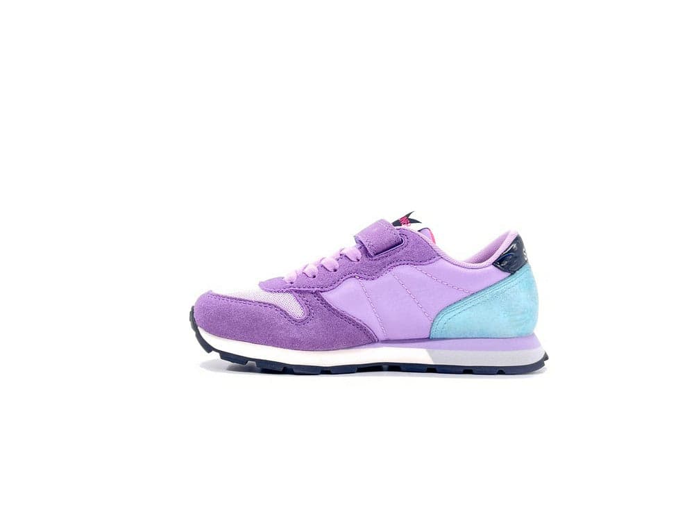 SUN68 Sneaker Bambina Girl's Stargirl Glitter Logo Lilla in Sneaker casual Calzature Durello - Agna, commercioVirtuoso.it