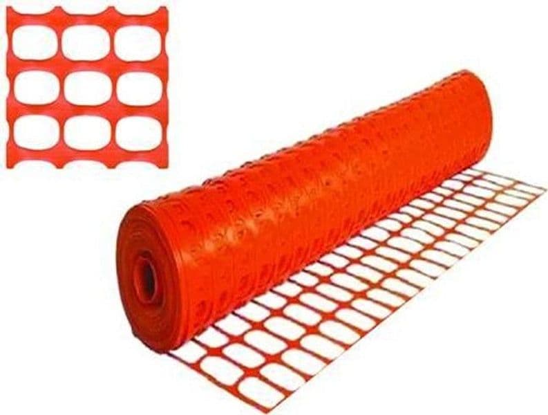 RETE IN PLASTICA PER CANTIERI (AREA CANTIERE) - cm. 120h. X 50 MT - FER 429801 in prodotto EuroStore07 - Alatri, commercioVirtuoso.it