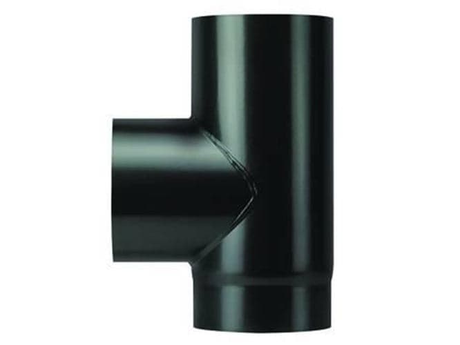RACCORDO A "T" F/F PORCELLANATO NERO OPACO PESANTE MM.1,2- ø cm.13 - FER 428286 in prodotto EuroStore07 - Alatri, commercioVirtuoso.it