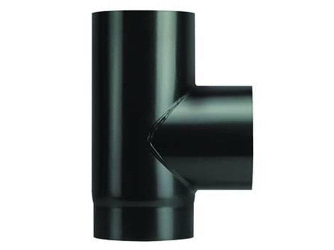 RACCORDO A "T" F/F PORCELLANATO NERO OPACO PESANTE MM.1,2- ø cm.15 - FER 428293 in prodotto EuroStore07 - Alatri, commercioVirtuoso.it