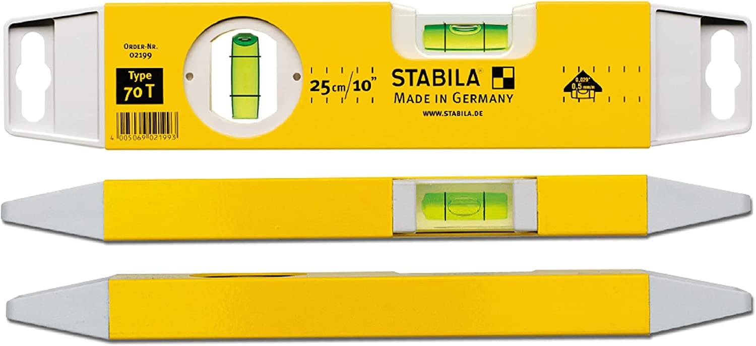 STABILA - LIVELLA IN MATERIALE SINTETICO TORPEDO MOD.70 TM- cm.22 FER 413305 in prodotto EuroStore07 - Alatri, commercioVirtuoso.it