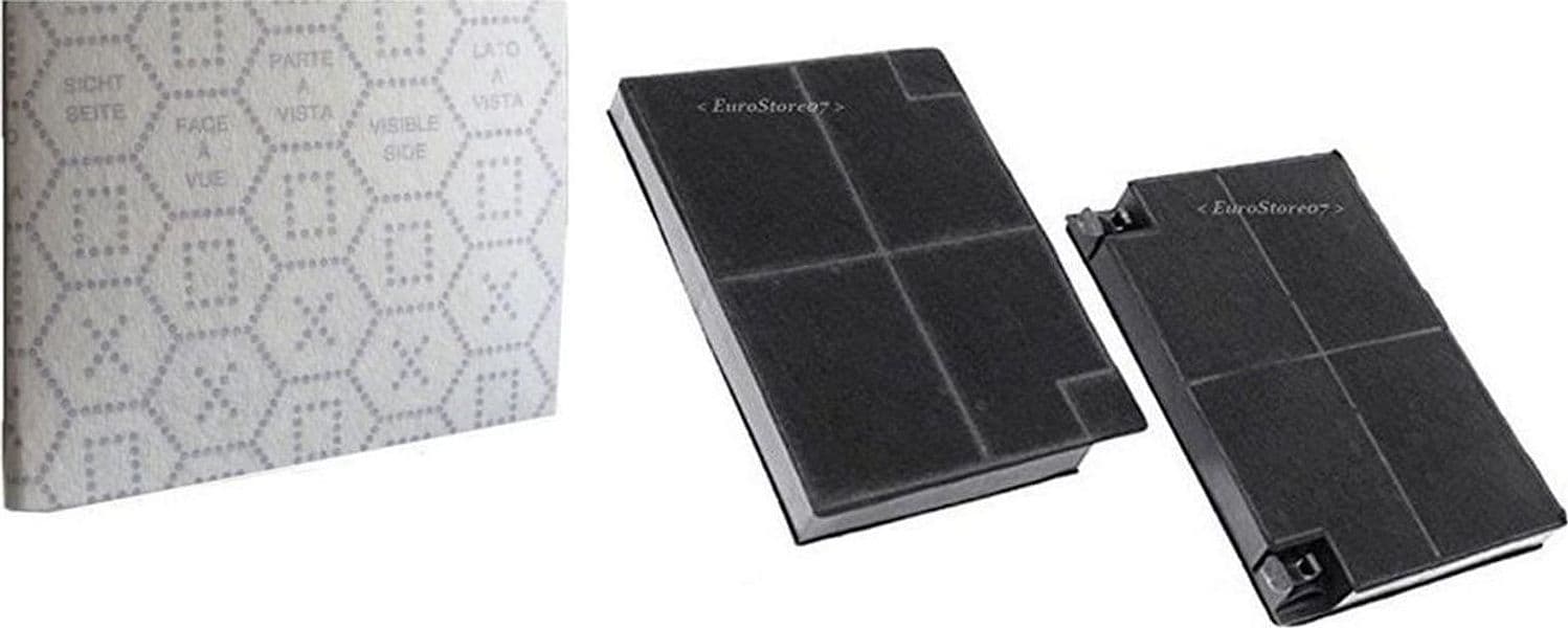 2 FILTRI CAPPA CARBONI + PANNO 50 X 60 FRANKE FABER ELECTROLUX SMEG BRANDT f 43 in prodotto EuroStore07 - Alatri, commercioVirtuoso.it