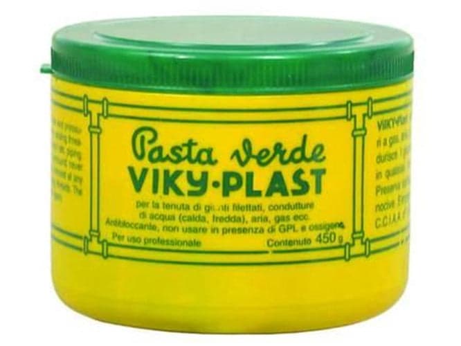 PASTA VERDE VIKI - PASTA PER TENUTA FILETTATURE / GIUNTI 450 GR -- FER 25119 in prodotto EuroStore07 - Alatri, commercioVirtuoso.it
