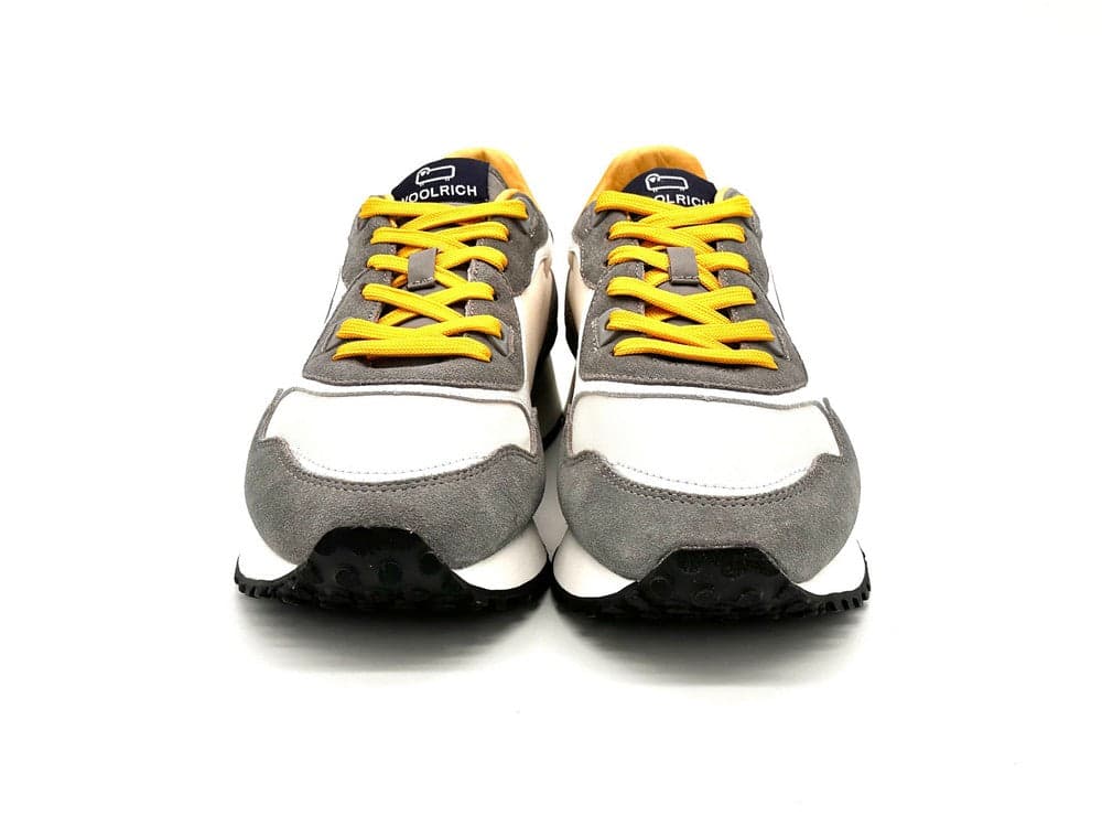 WOOLRICH Snaker uomo running con suola Vibram color panna e ocra in Sneaker casual Calzature Durello - Agna, commercioVirtuoso.it