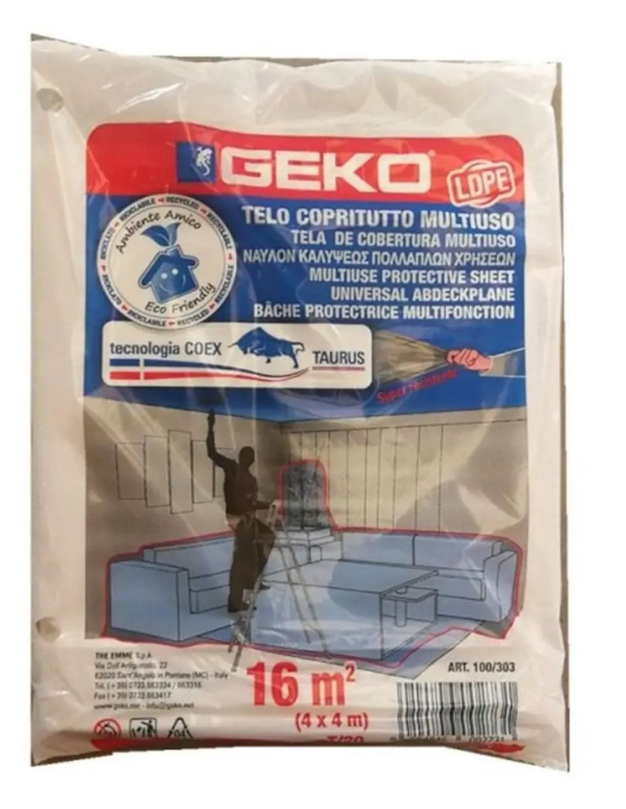 TELO COPRITUTTO MT 4 X 4 PESANTE GR 330 -- FER 256605 in prodotto EuroStore07 - Alatri, commercioVirtuoso.it