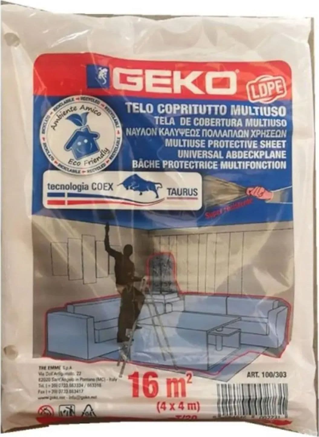 TELO COPRITUTTO MT 4 X 4 PESANTE GR 330 -- FER 256605 in prodotto EuroStore07 - Alatri, commercioVirtuoso.it