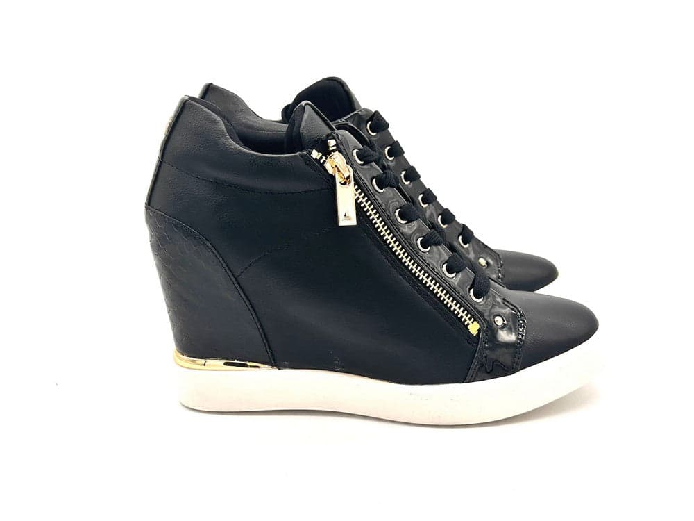 ALDO Sneaker donna TRIXIE nera con zeppa interna in Sneaker casual Calzature Durello - Agna, commercioVirtuoso.it