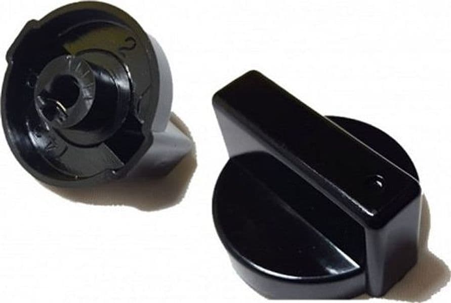 CANDY IBERNA GASFIRE ZEROWATT 1 PZ MANOPOLA CUCINA NERA INNESTO 6 MM - M 5463 in prodotto EuroStore07 - Alatri, commercioVirtuoso.it