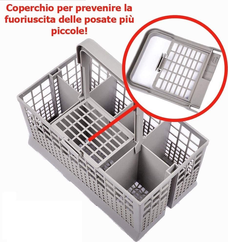 CESTELLO POSATE REX ELECTROLUX AEG ZANUSSI + 8 RUOTE SUPERIORI+ 8 INFERIORI in prodotto EuroStore07 - Alatri, commercioVirtuoso.it