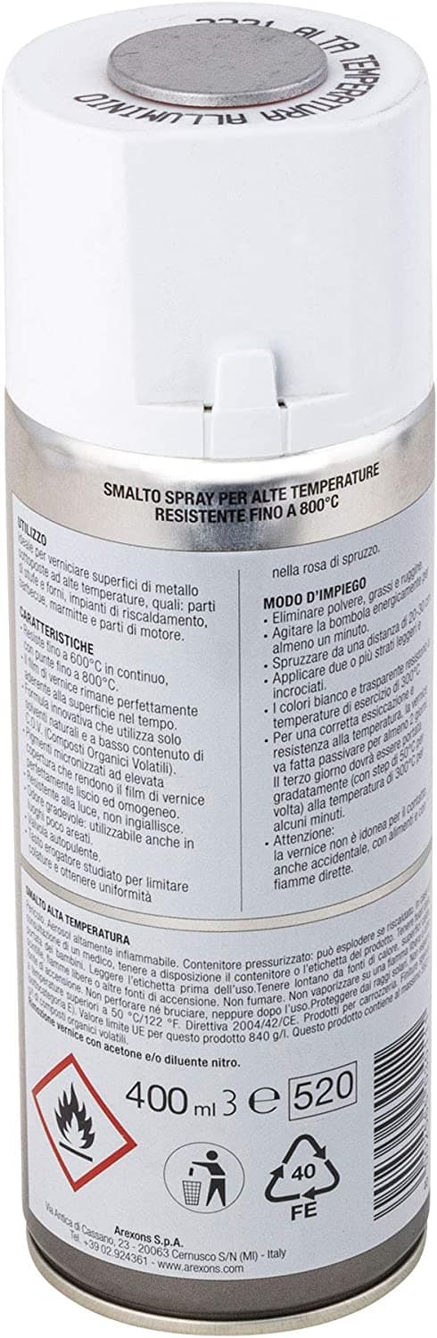Arexons Vernice Spray Alluminio Alte Temperature Tuning Freni Marmitte Fe 237208 in prodotto EuroStore07 - Alatri, commercioVirtuoso.it
