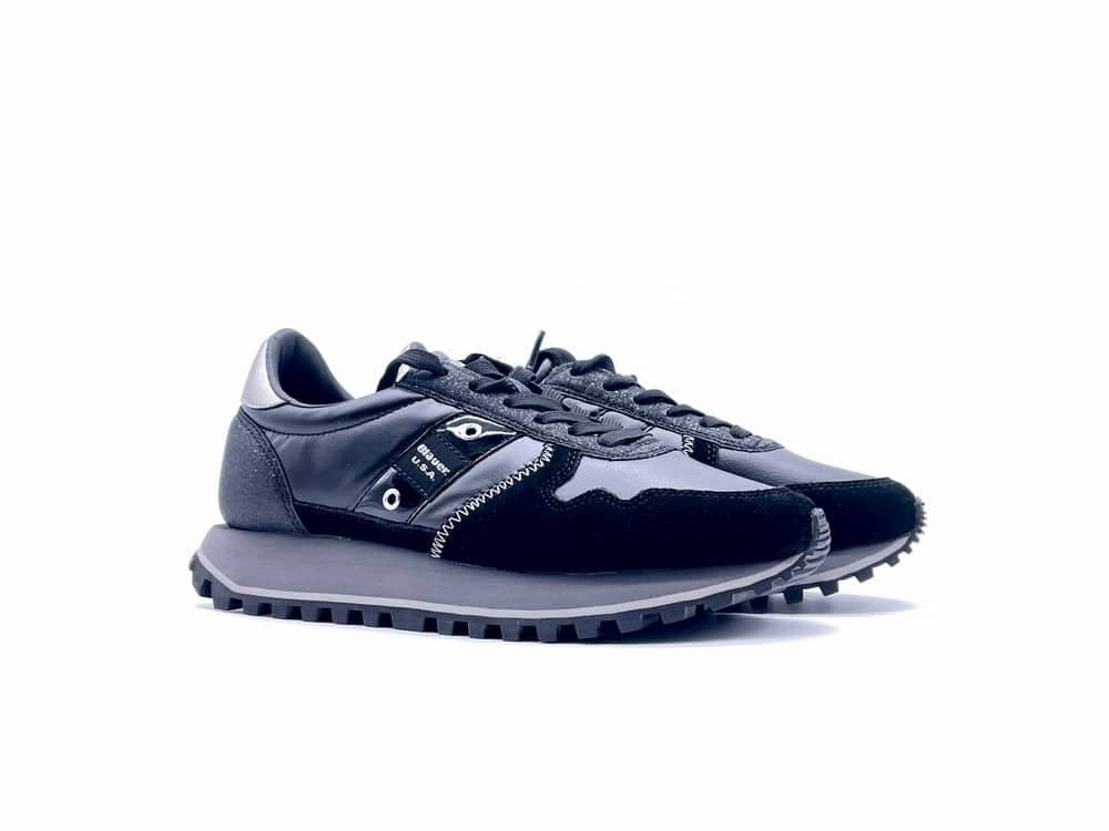BLAUER Sneaker Donna Millen Nero in Sneaker casual Calzature Durello - Agna, commercioVirtuoso.it