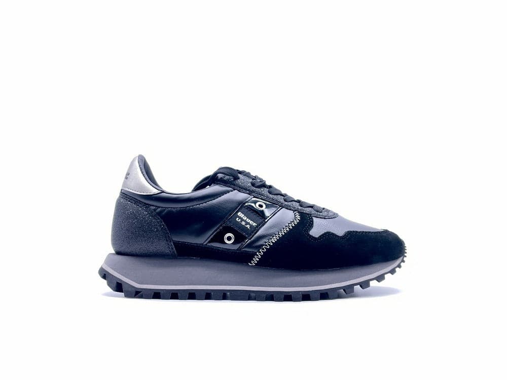 BLAUER Sneaker Donna Millen Nero in Sneaker casual Calzature Durello - Agna, commercioVirtuoso.it
