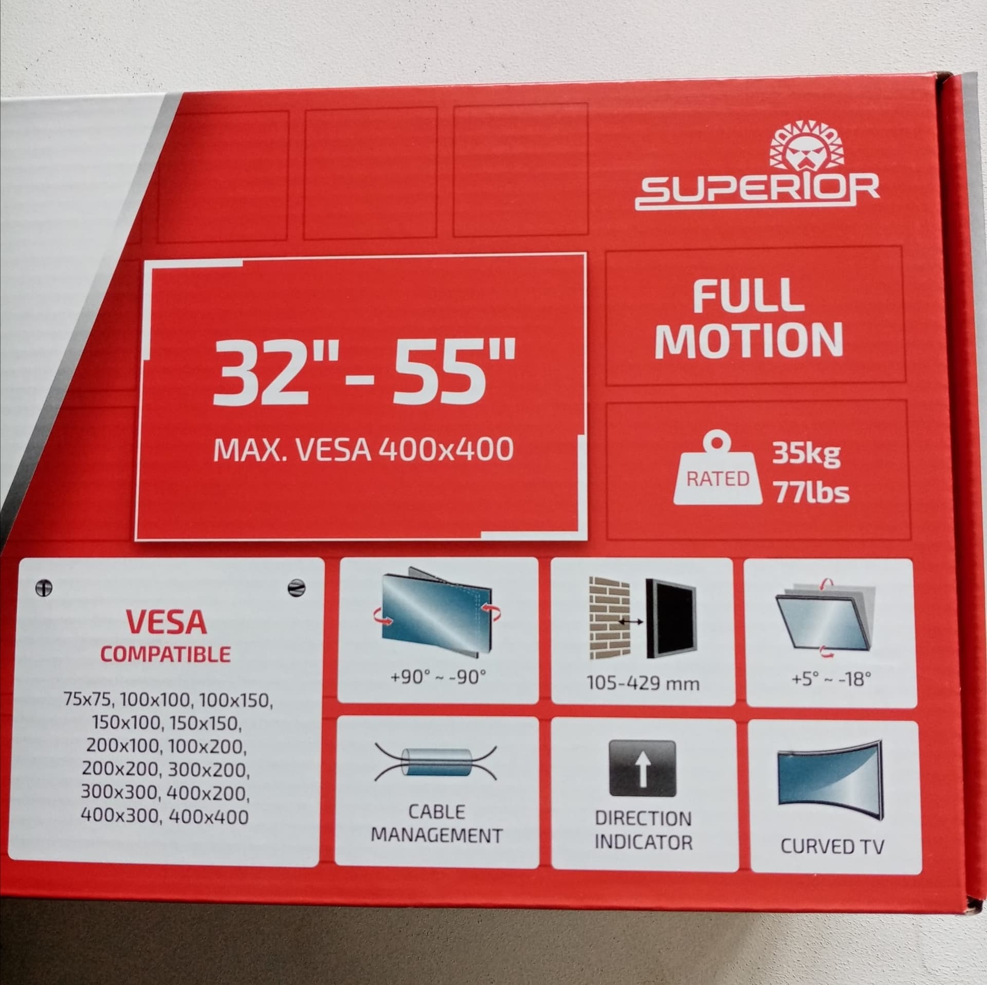 Supporto TV in acciaio per tutti i televisori lcd led plasma da 32" fino a 55" in Supporti da parete e da soffitto Aloiserw.com - Altomonte, commercioVirtuoso.it