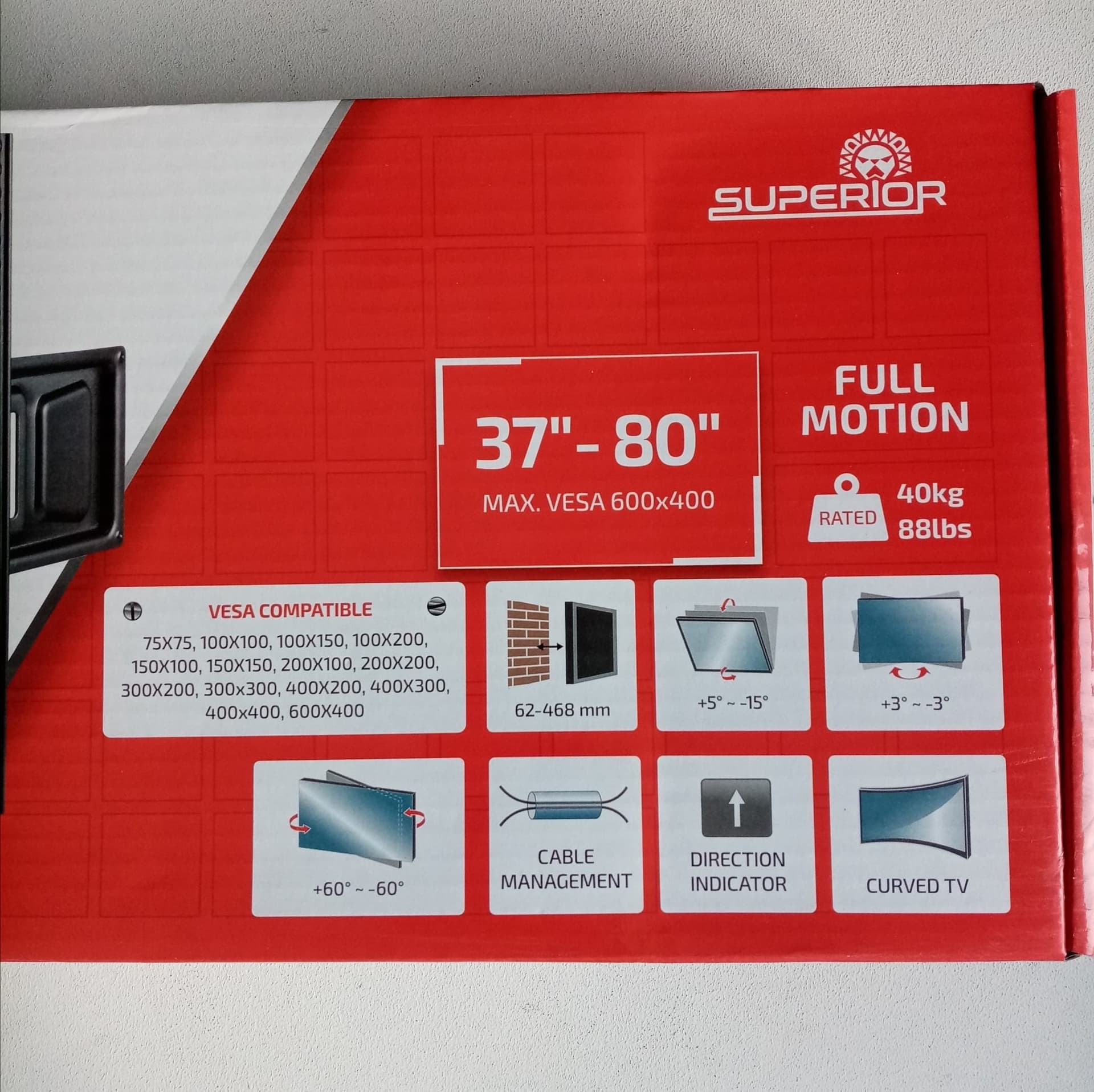 Supporto TV in acciaio per tutti i televisori lcd led plasma da 37" fino a 80" in Supporti da parete e da soffitto Aloiserw.com - Altomonte, commercioVirtuoso.it