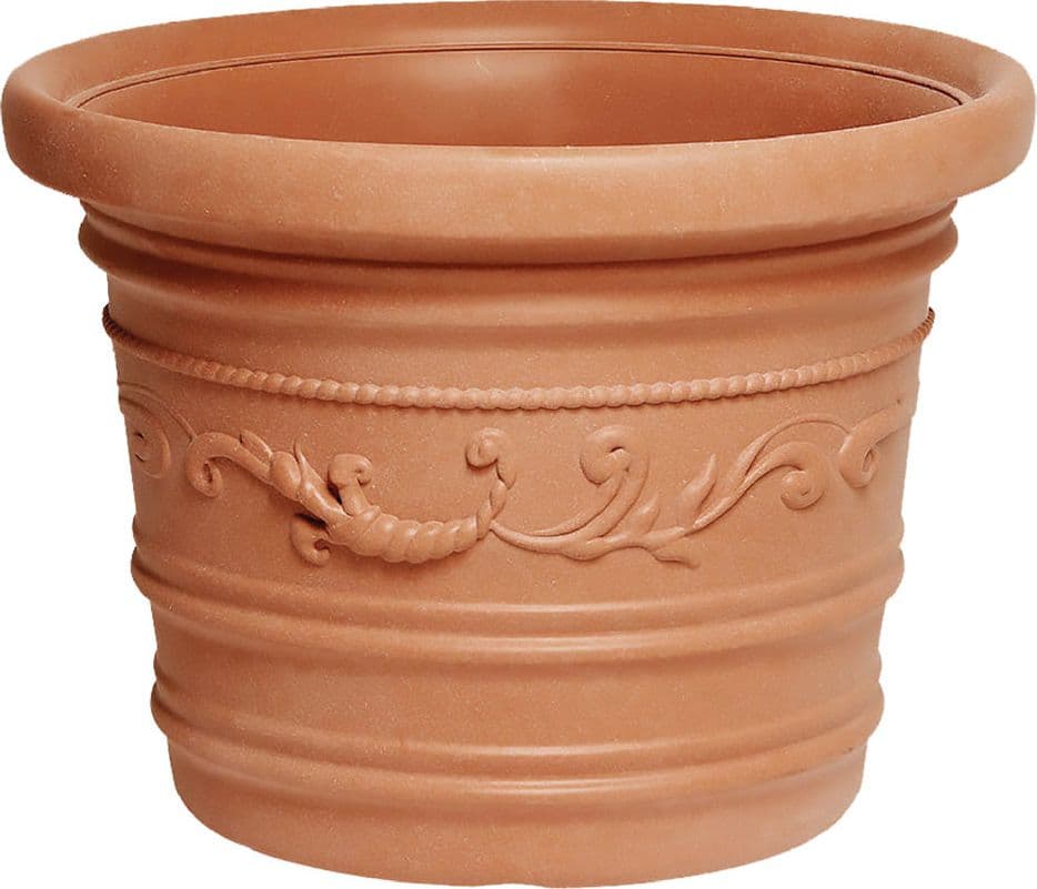 VASO TONDO 'PRESTIGE' ø 60 x h.45 - lt.65 In resina Senza sottovaso. in prodotto EuroStore07 - Alatri, commercioVirtuoso.it