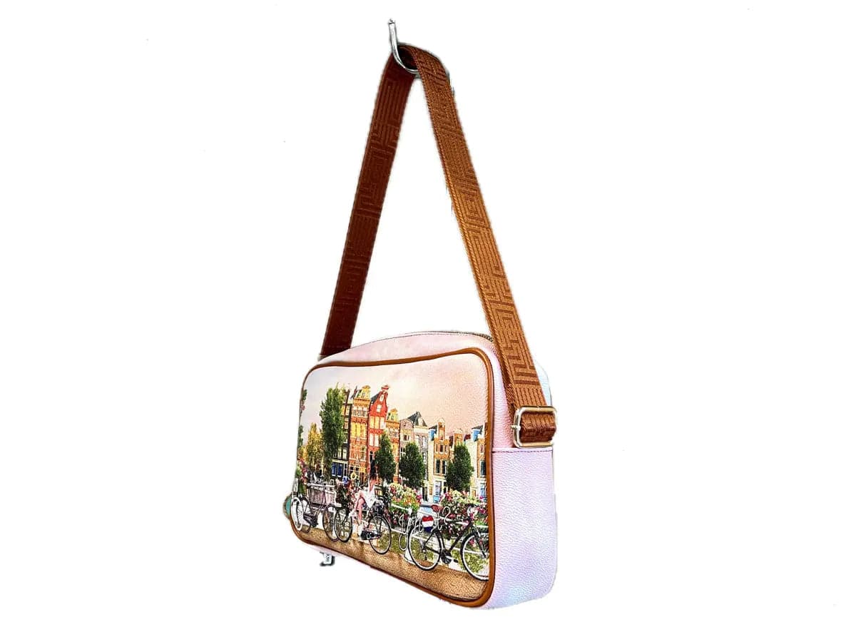 YNOT Borsa donna con tracolla regolabile FLOWER RIVER in Borse a tracolla Calzature Durello - Agna, commercioVirtuoso.it