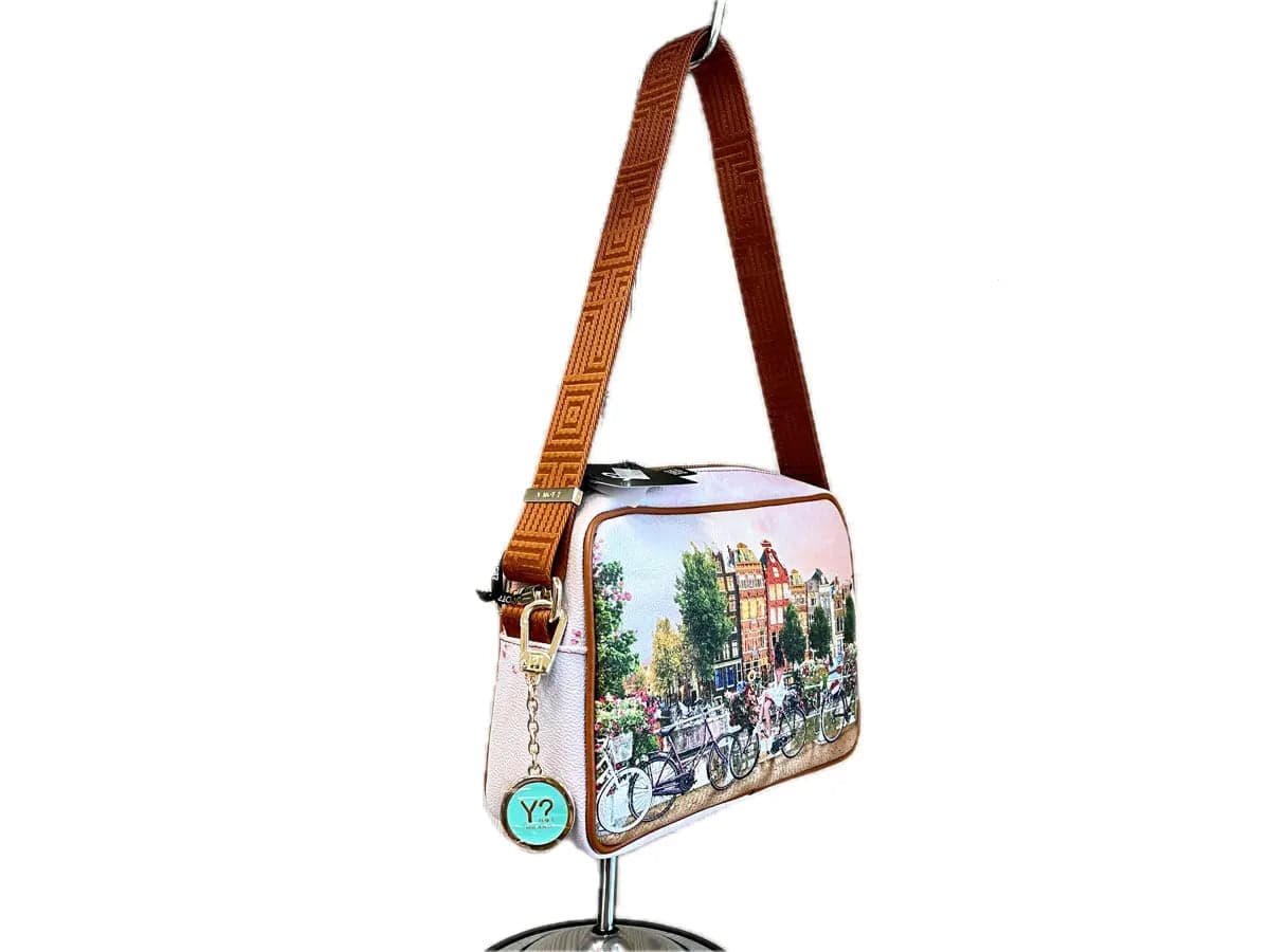 YNOT Borsa donna con tracolla regolabile FLOWER RIVER in Borse a tracolla Calzature Durello - Agna, commercioVirtuoso.it