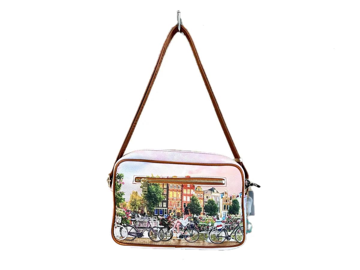 YNOT Borsa donna con tracolla regolabile FLOWER RIVER in Borse a tracolla Calzature Durello - Agna, commercioVirtuoso.it