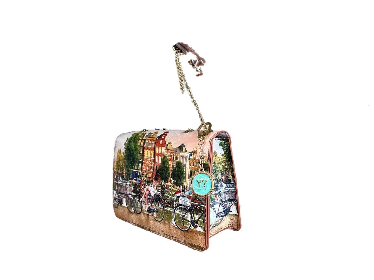 YNOT Borsa a spalla donna YES Flower River in Pochette e Clutch Calzature Durello - Agna, commercioVirtuoso.it