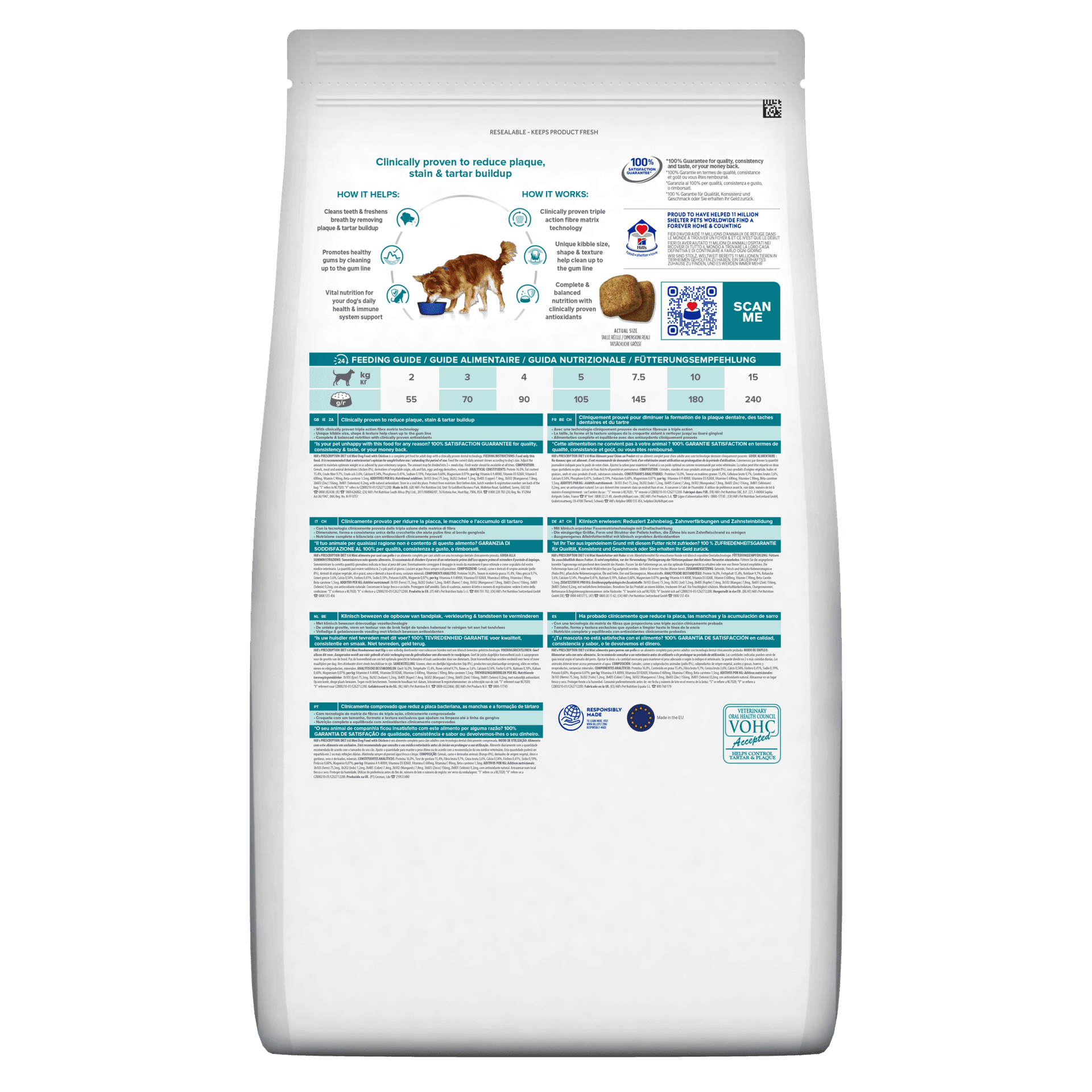 Hill's Prescription Diet Dental Care secco Cani Adulti Mini pollo 3 kg in Secco 101 Market - Poggibonsi, commercioVirtuoso.it
