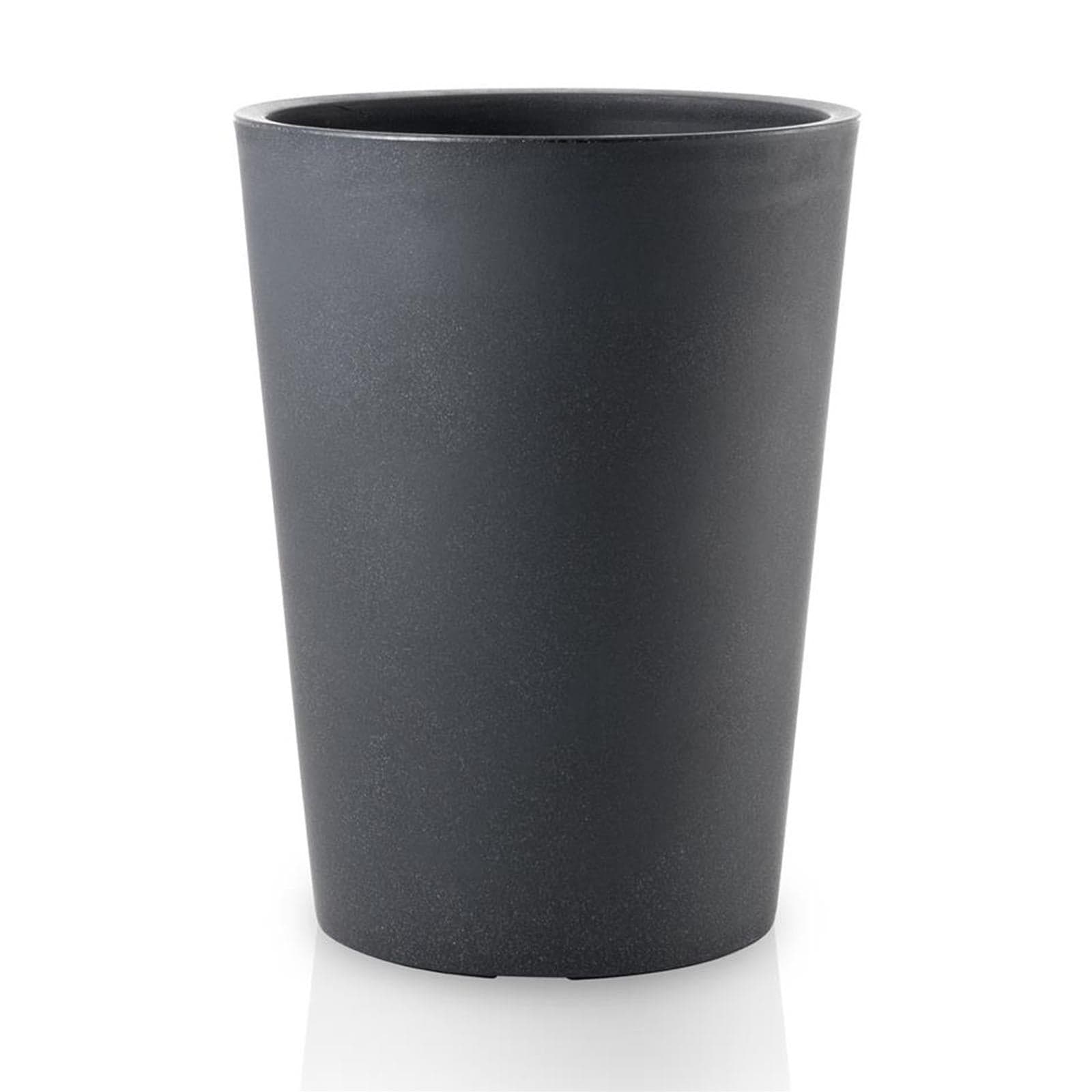 Vaso tondo alto ''Zamora Essential'' in plastica colorati da esterno per piante e fiori - 7