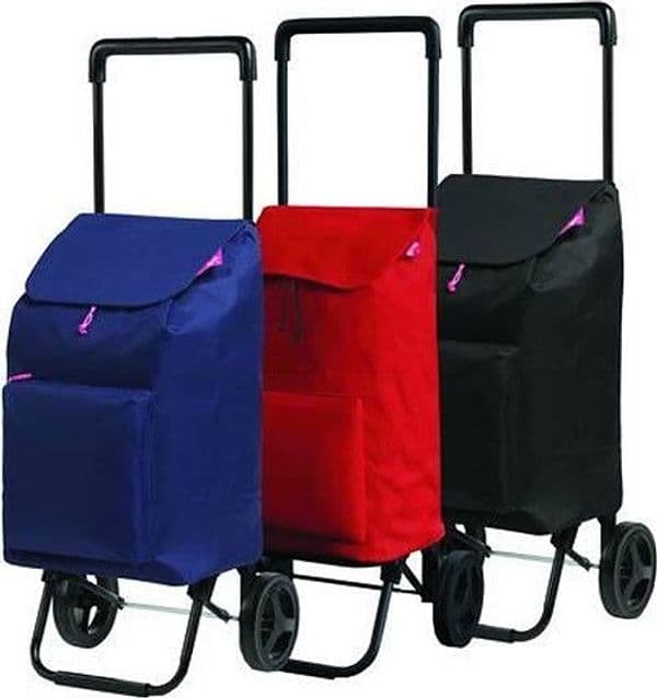 GIMI CARRELLO SPESA 45 LITRI "ARGO" nero cm.37x33x95,5h FERR 400749