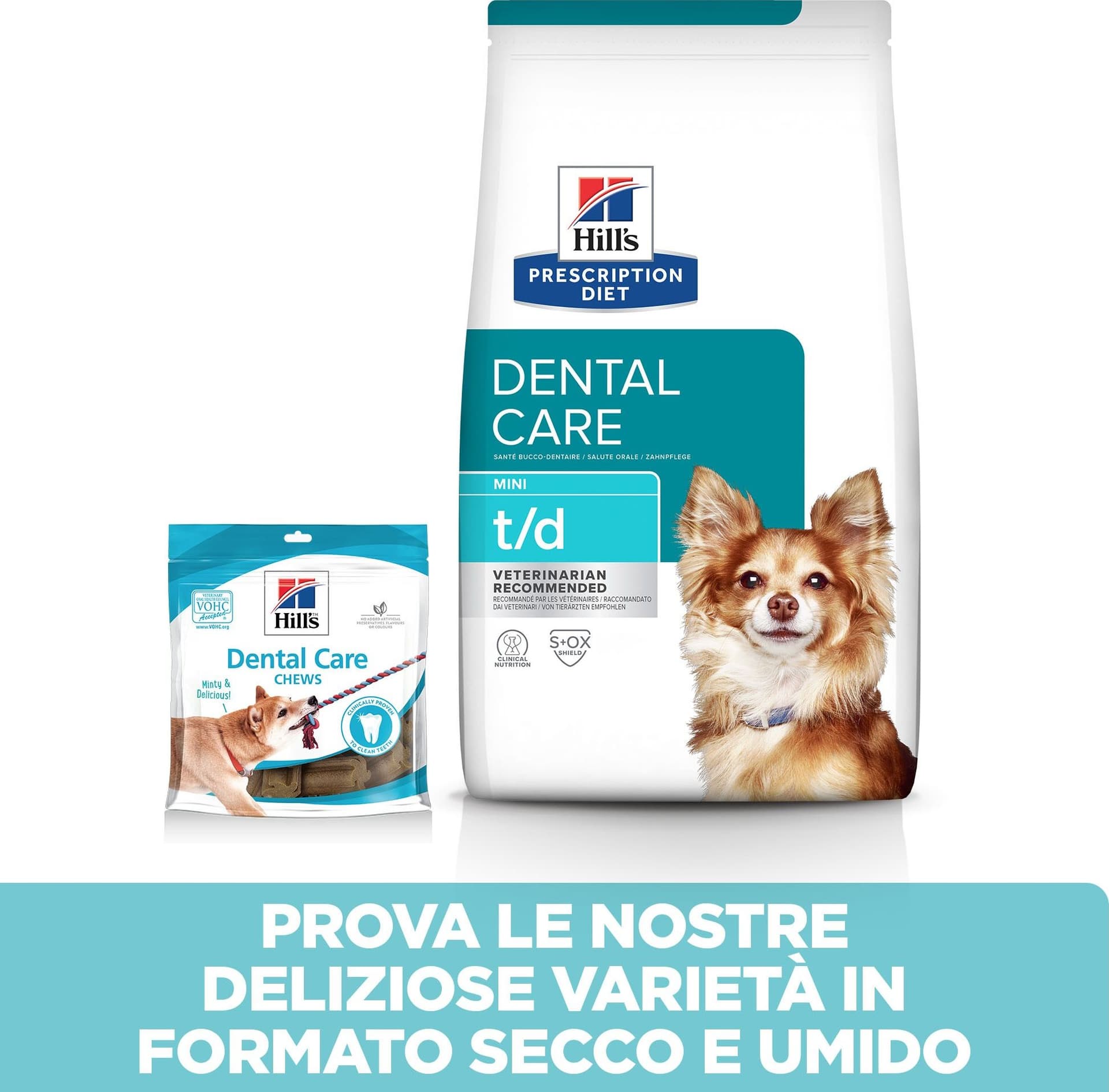 Hill's Prescription Diet Dental Care secco Cani Adulti Mini pollo 3 kg in Secco 101 Market - Poggibonsi, commercioVirtuoso.it