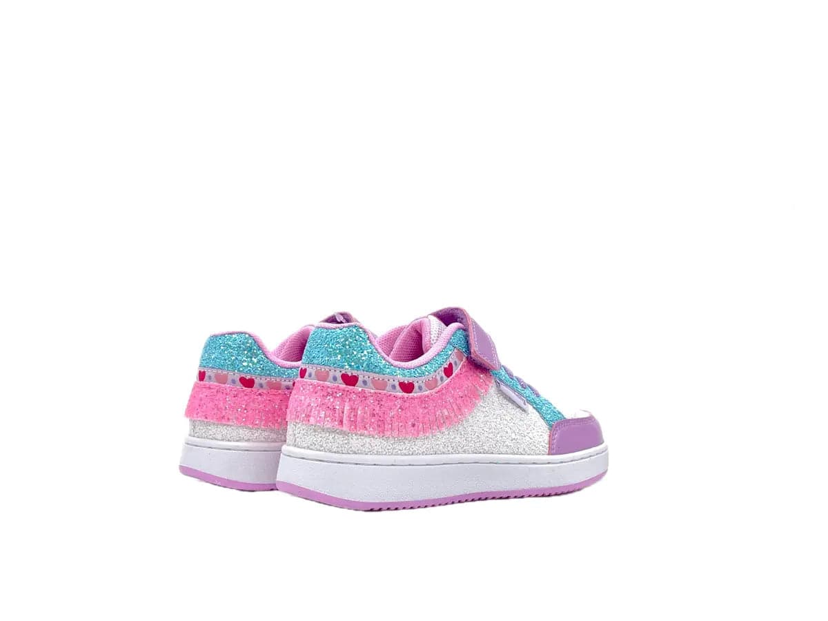 LELLY KELLY Sneaker Bambina Bianco Lilla Glitter in Sneaker casual Calzature Durello - Agna, commercioVirtuoso.it