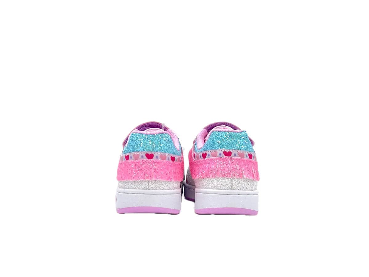 LELLY KELLY Sneaker Bambina Bianco Lilla Glitter in Sneaker casual Calzature Durello - Agna, commercioVirtuoso.it