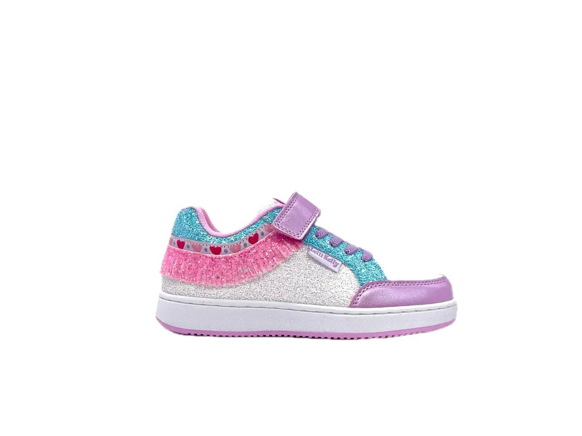 LELLY KELLY Sneaker Bambina Bianco Lilla Glitter in Sneaker casual Calzature Durello - Agna, commercioVirtuoso.it