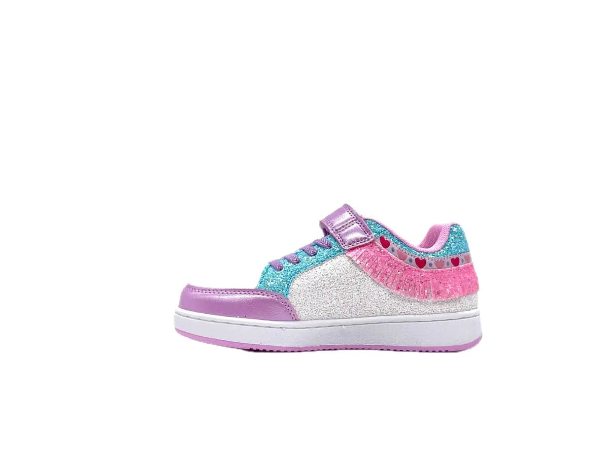 LELLY KELLY Sneaker Bambina Bianco Lilla Glitter in Sneaker casual Calzature Durello - Agna, commercioVirtuoso.it