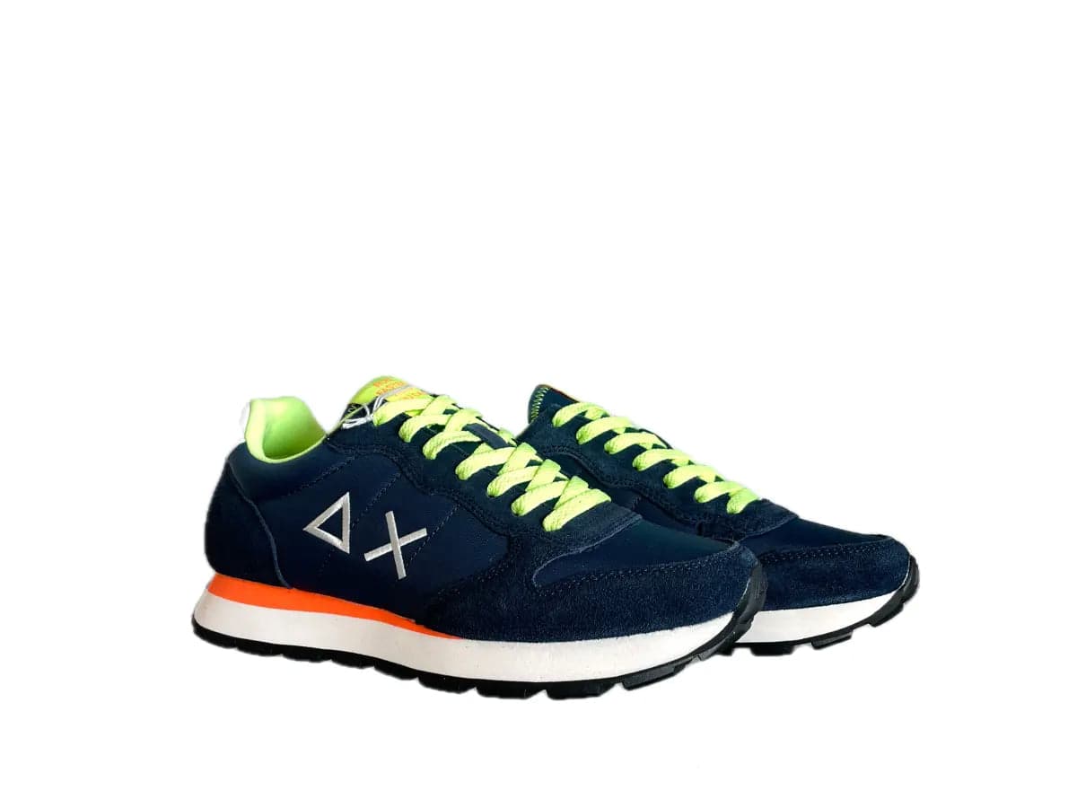SUN68 Sneaker Uomo Tom Fluo navy blue
