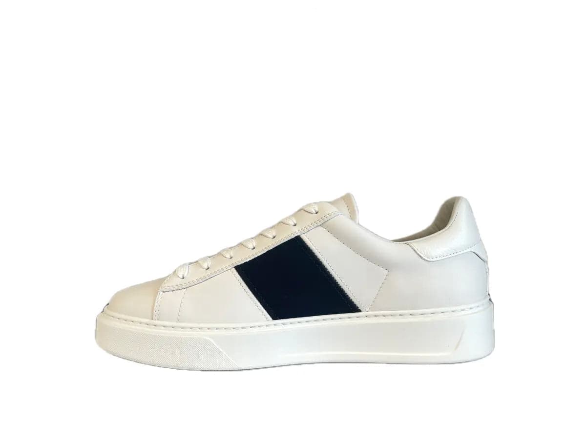 WOOLRICH Sneaker uomo pelle bianco blu in Sneaker casual Calzature Durello - Agna, commercioVirtuoso.it
