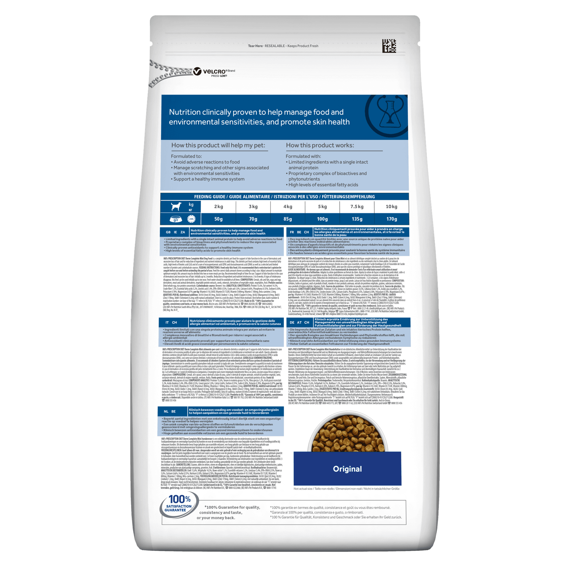 Hill's Prescription Diet Derm Complete secco Cani Adulti Mini 1 kg in Secco 101 Market - Poggibonsi, commercioVirtuoso.it
