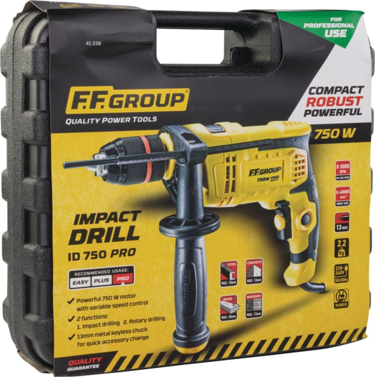 FF Group ID 750 PRO trapano a percussione da 750W uso professionale in Trapani a percussione Aloiserw.com - Altomonte, commercioVirtuoso.it