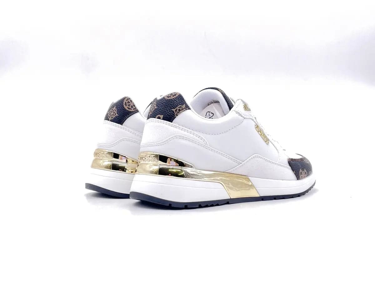 GUESS Sneaker donna FL5MOXFAL12 Bianco in Sneaker casual Calzature Durello - Agna, commercioVirtuoso.it