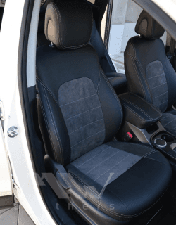 Set coprisedili su misura per Hyundai Santa Fe 3 (2012-2018), Leather style in Set per interni Autooggetti.it - Roma, commercioVirtuoso.it