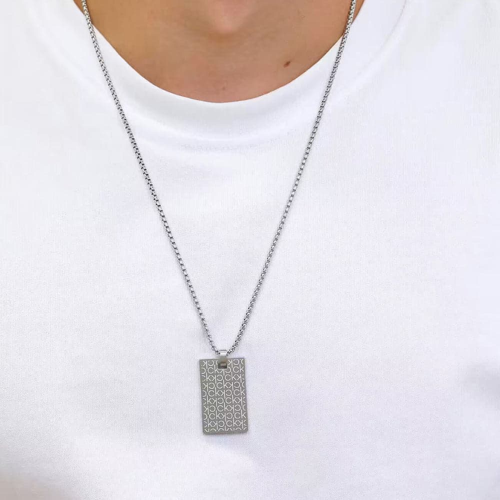 Collana Uomo Gioielli Calvin Klein 35000404 in Collane Dupers Club - Campo di Giove, commercioVirtuoso.it