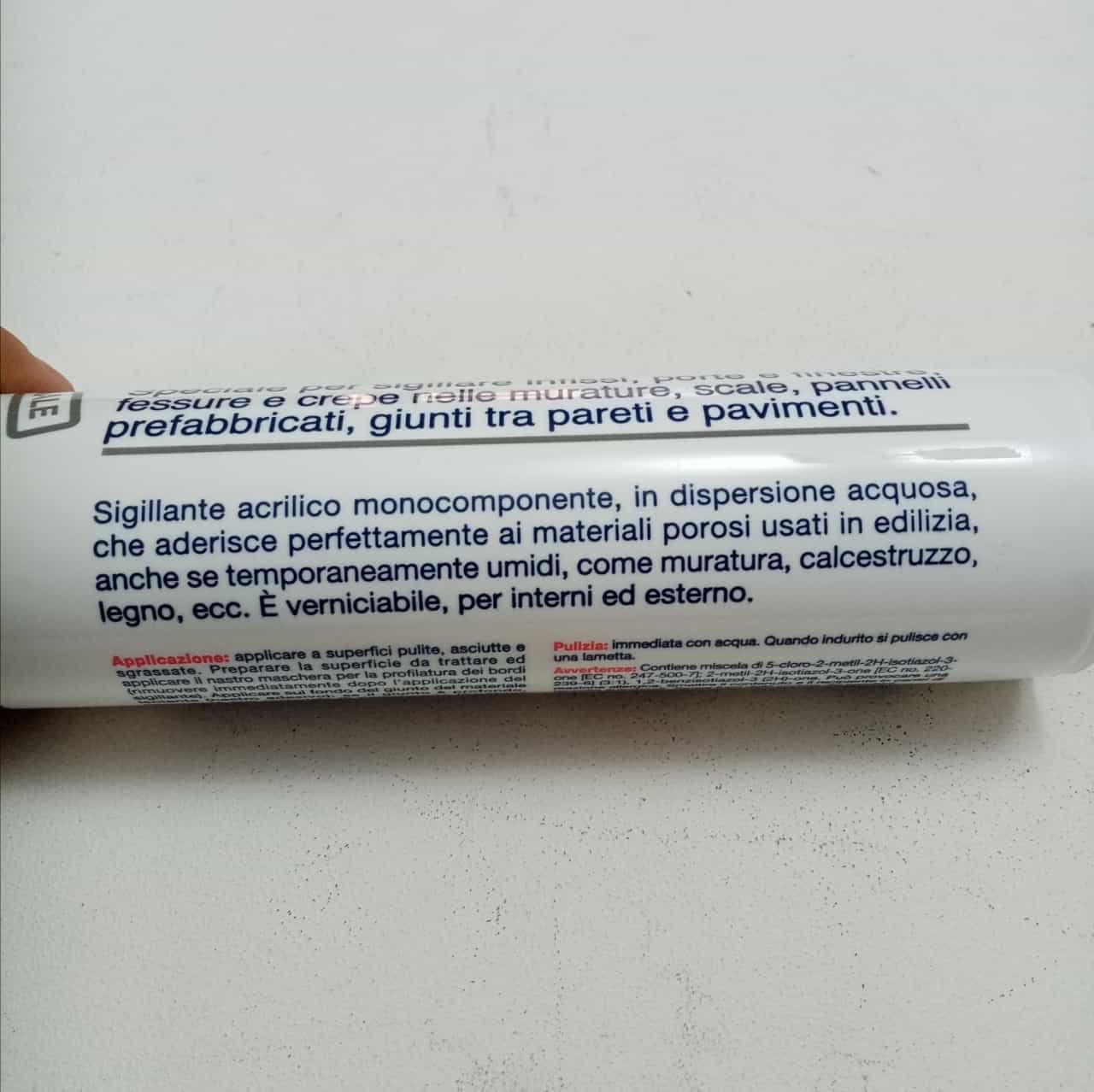 Saratoga 450gr silicone sigillante acrilico grigio chiaro verniciabile in Sigillanti Aloiserw.com - Altomonte, commercioVirtuoso.it