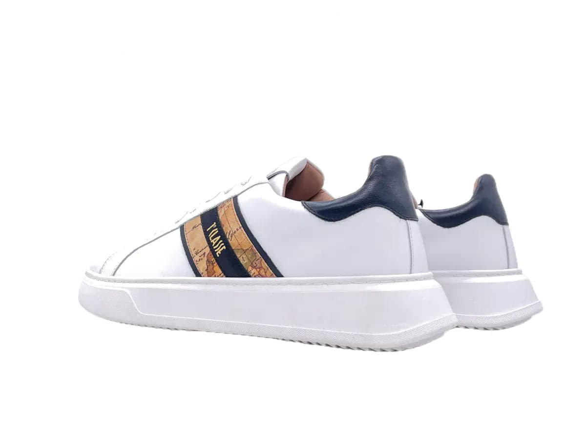 ALVIERO MARTINI 1 CLASSE Sneaker uomo white banda geo in Sneaker casual Calzature Durello - Agna, commercioVirtuoso.it