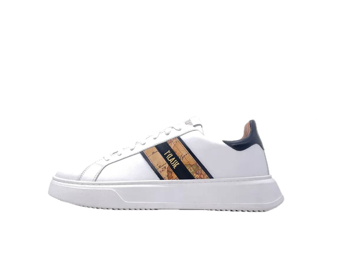 ALVIERO MARTINI 1 CLASSE Sneaker uomo white banda geo in Sneaker casual Calzature Durello - Agna, commercioVirtuoso.it