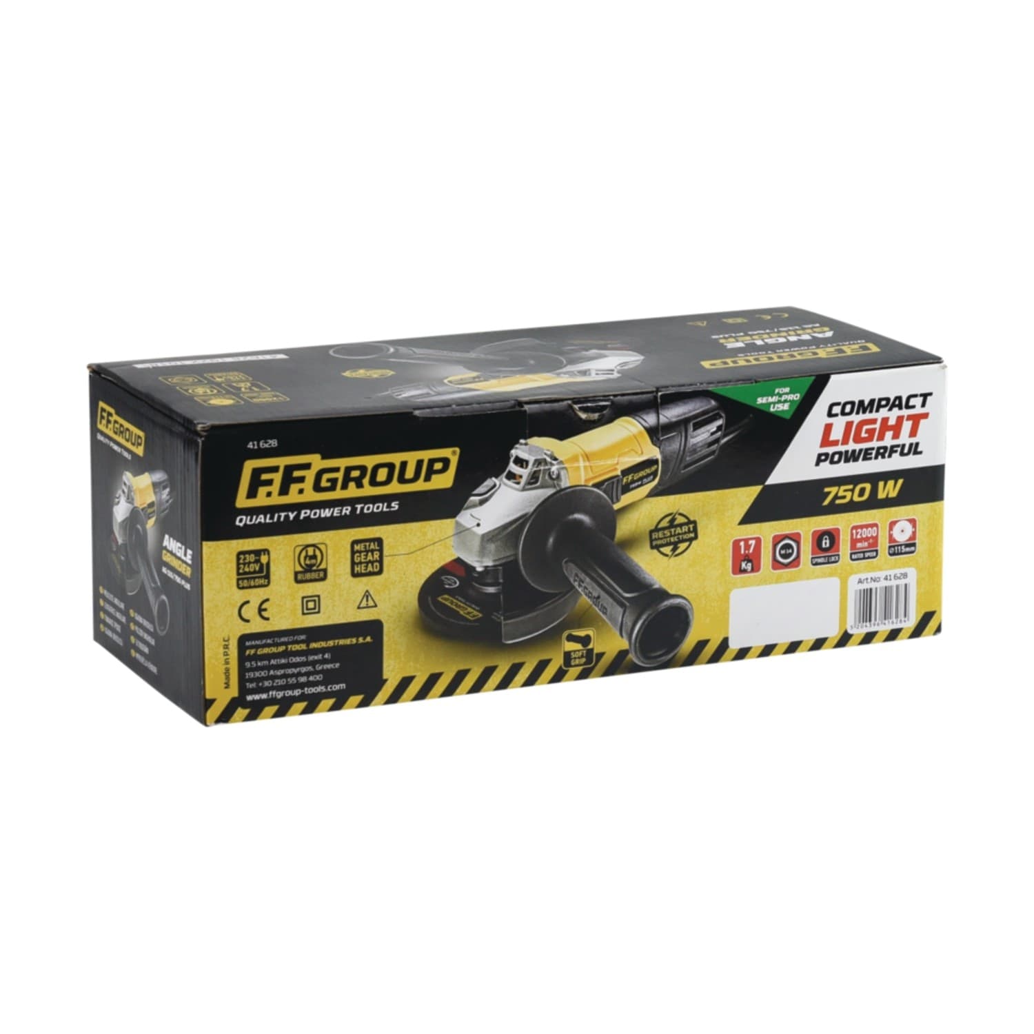 FF Group AG115/750 Plus smerigliatrice angolare da 750W - uso semi professionale in Smerigliatrici angolari Aloiserw.com - Altomonte, commercioVirtuoso.it