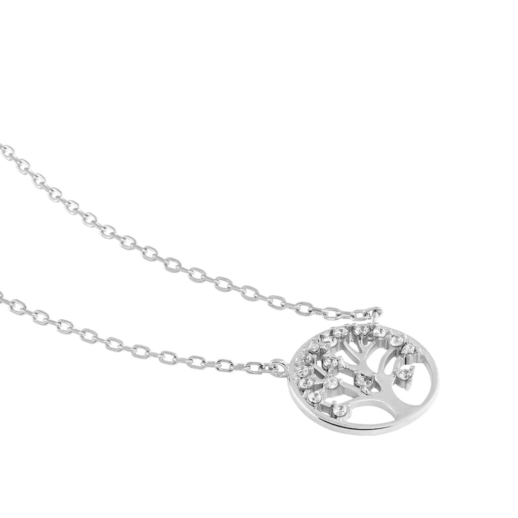Stroili - Girocollo Albero Della Vita In Argento 925 E Zirconi in Collane Alba Gioielli - Casoria, commercioVirtuoso.it